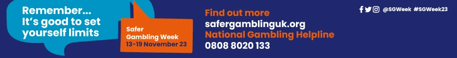 safer gambling week - remember, it's good to set yourself limits
