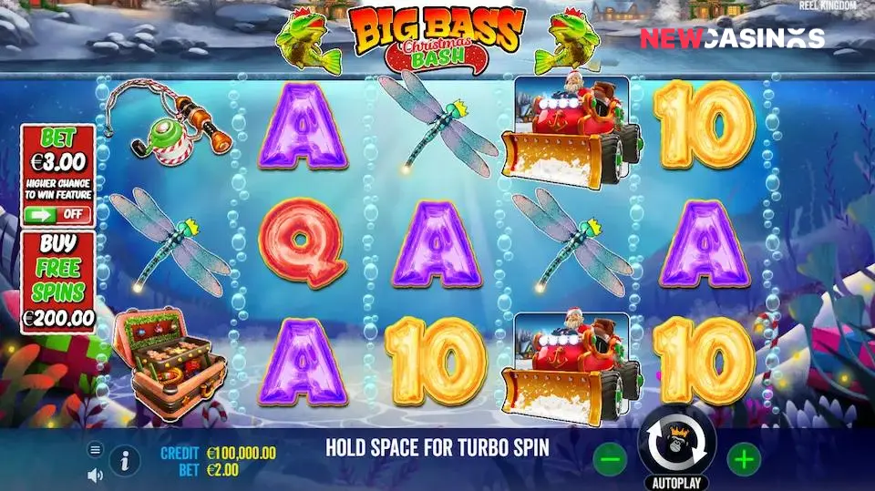 big bass christmas bash game play