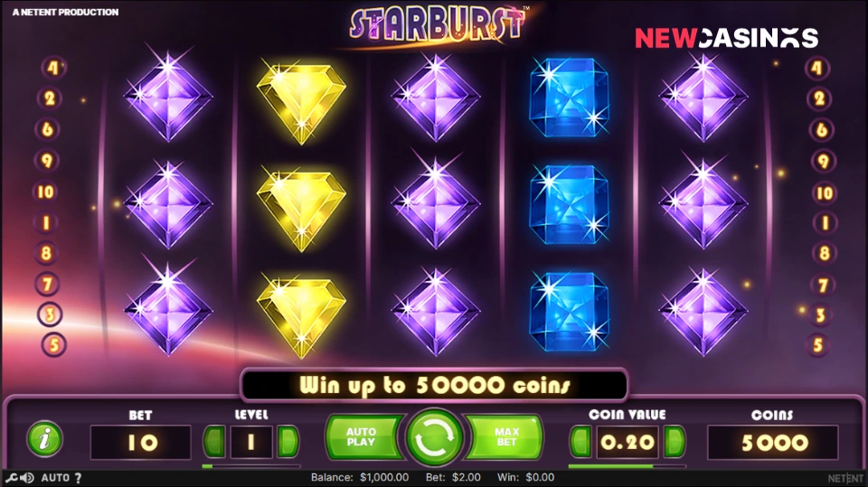 starburst gameplay