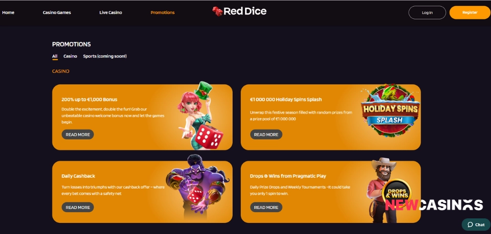 red dice casino bonuses