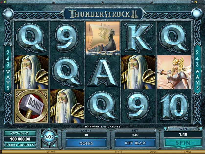 Thunderstruck II Gameplay