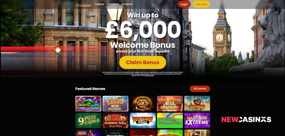 777cherry casino landing page