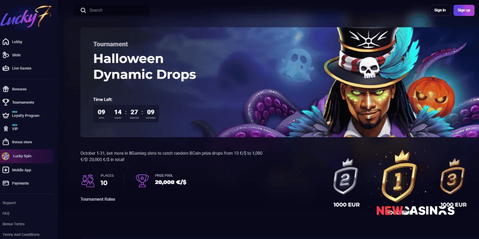 lucky7even halloween dynamic drops
