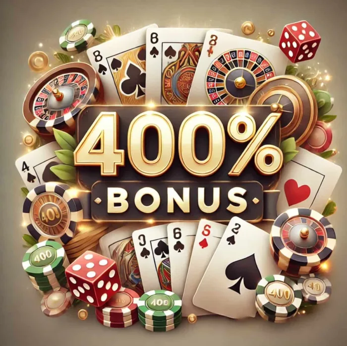 400% Casino Bonus: Die besten Angebote auf die erste Einzahlung 400% Casino Bonus