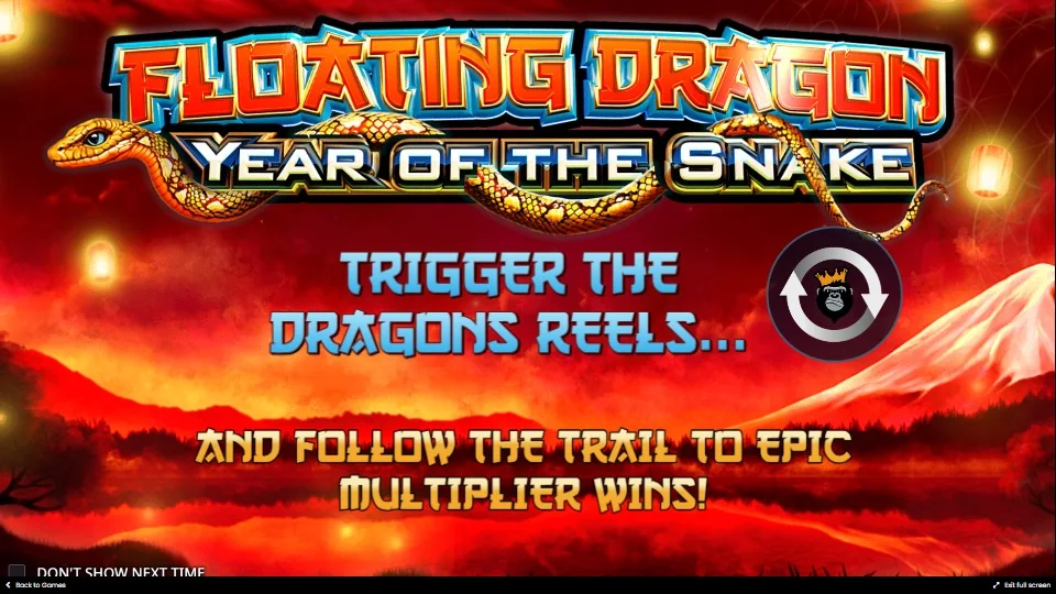 screenshot of floating dragon year of the snake start