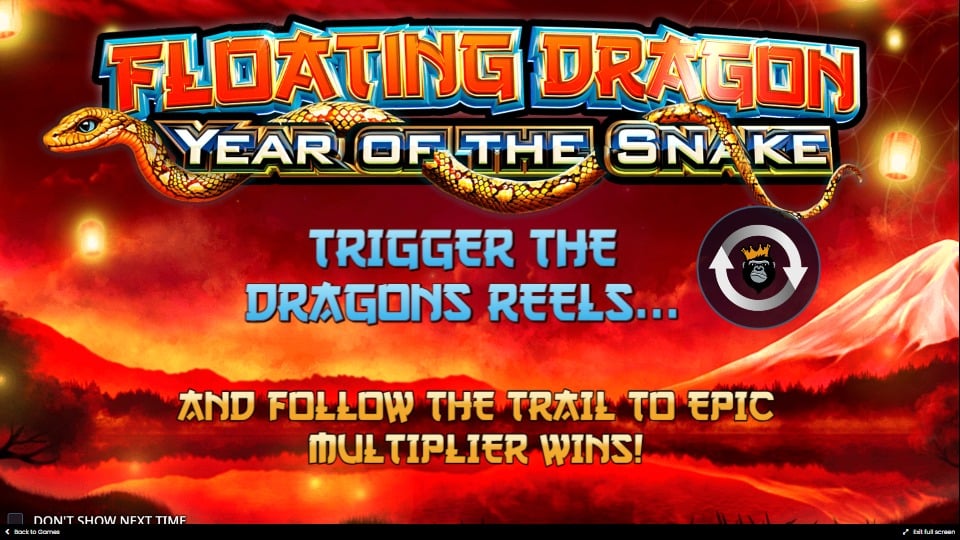screenshot of floating dragon year of the snake start