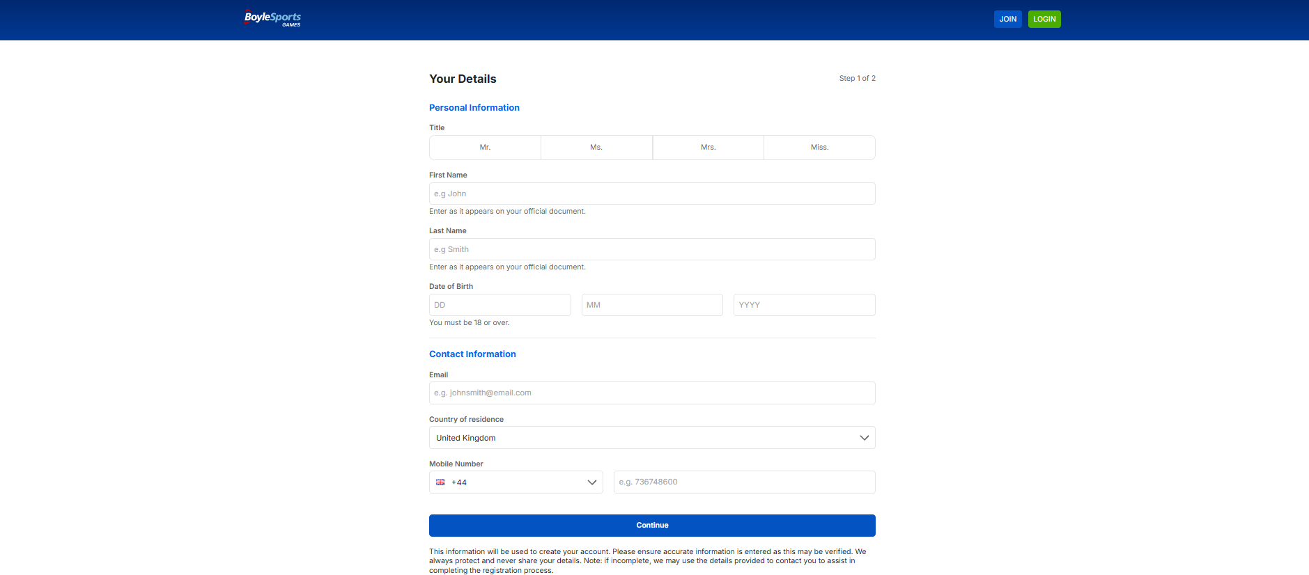 Boylesports login