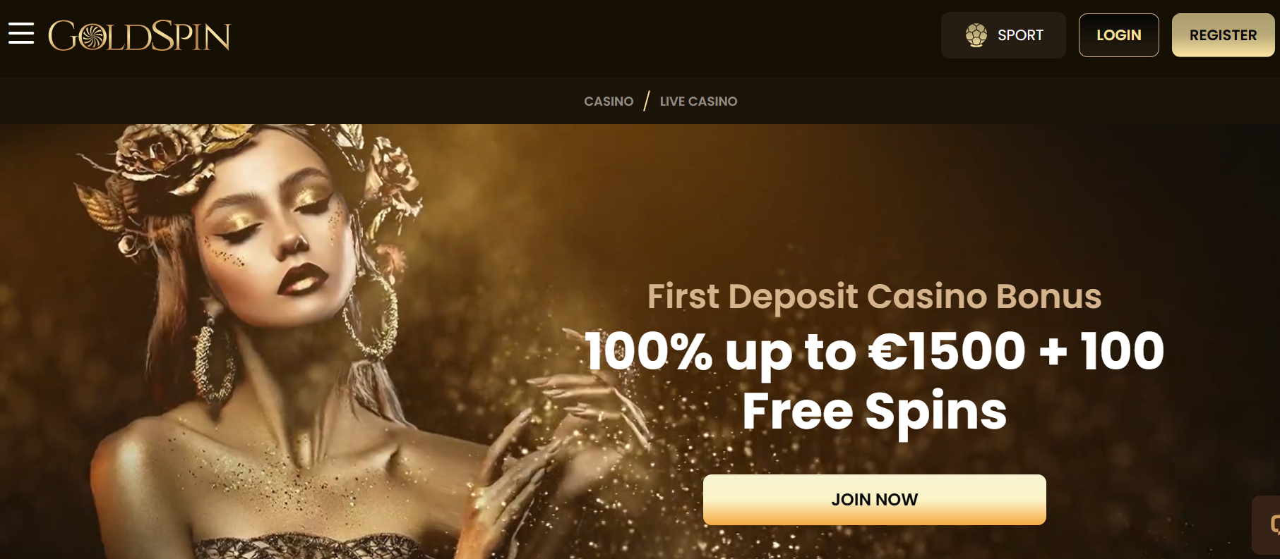 goldspin homepage