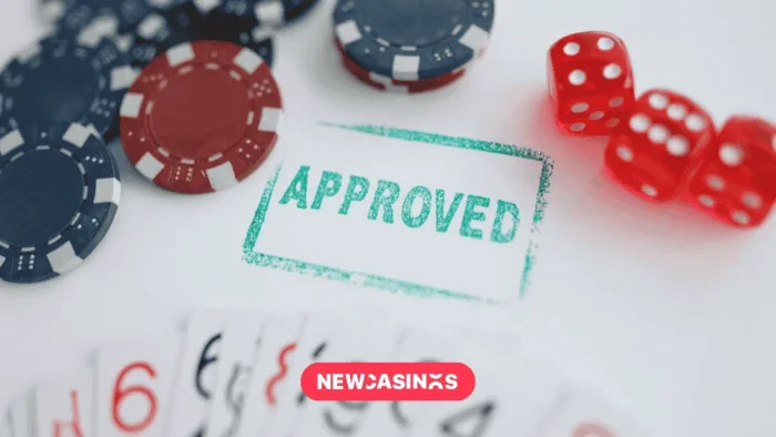 When a Curacao License Isn’t Enough: How New Casinos Are Upping Their Compliance Game Stamp approved standing near playing cards and chips in casino with dice