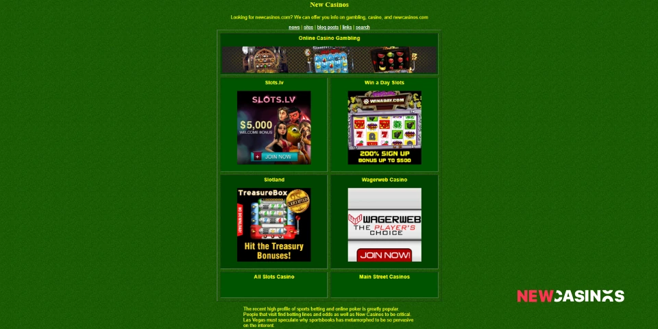 newcasinos 2014 - 2015