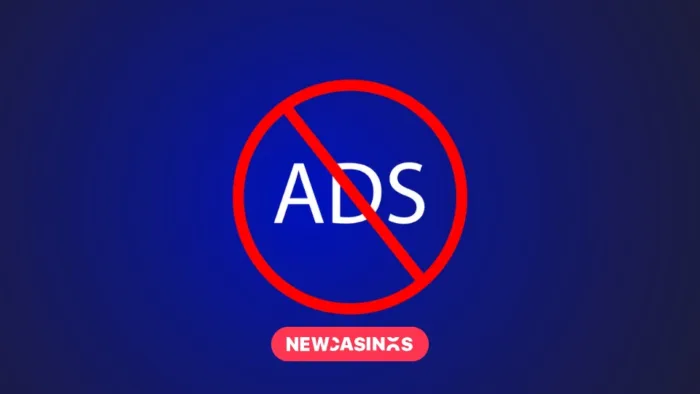 The word 'ADS' with a red crossed sign going through it.