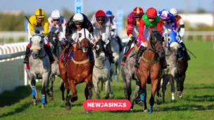 British Horseracing Plans One-Day Strike in Tax Protest Multiple jockeys riding horses