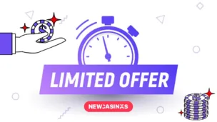 Graphic showing 'limited offer' and casino related images