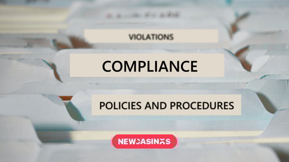 Files in a cabinet with the tags, 'Compliance', 'Policies and Procedures' and 'Violations'.