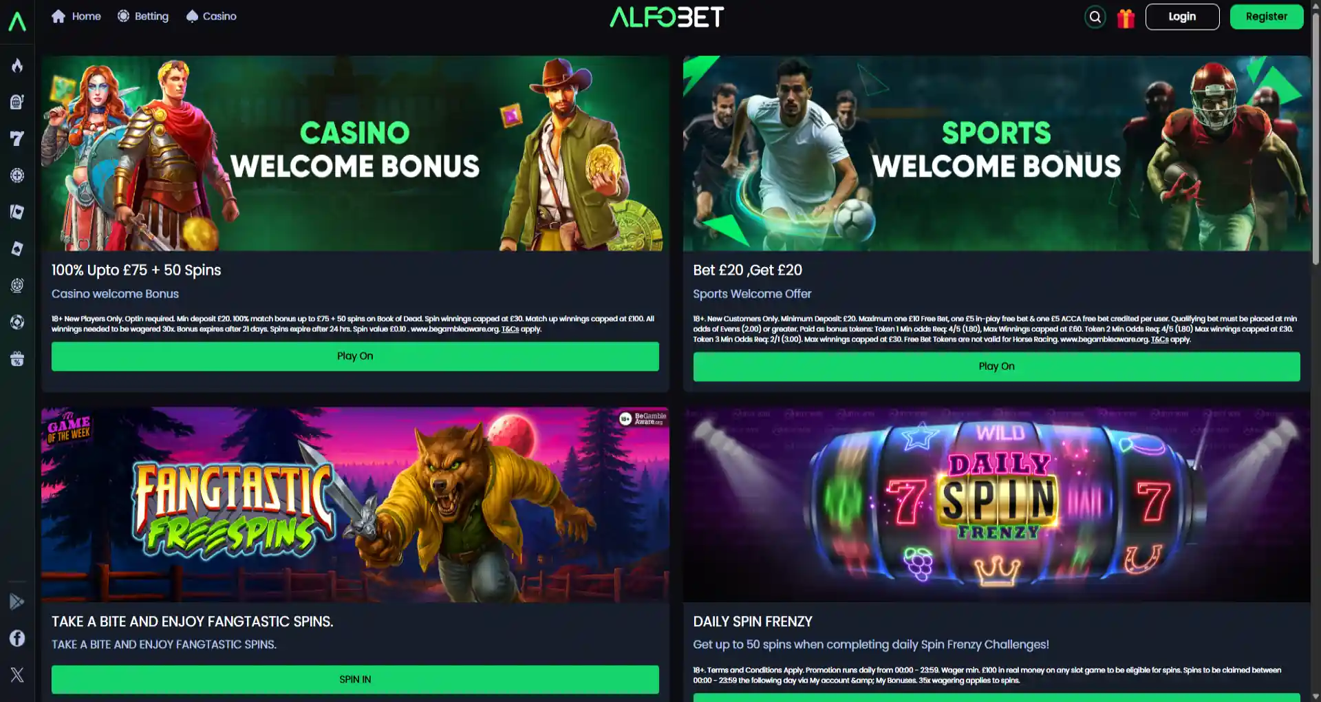 Alfobet casino promotions