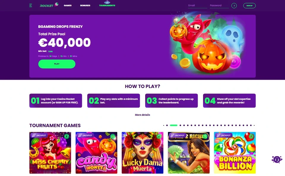 casinorocket halloween promotion