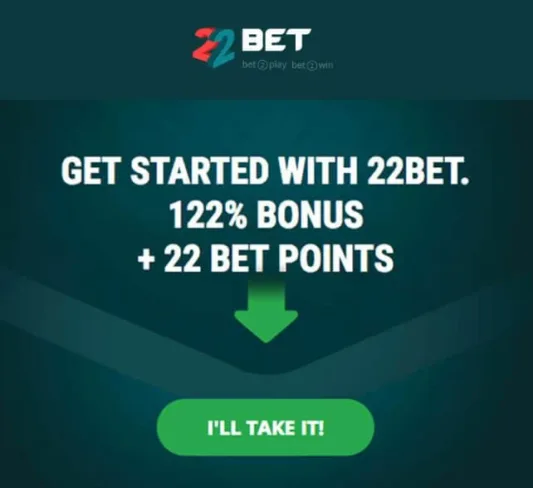 22 Bet Casino Bonus
