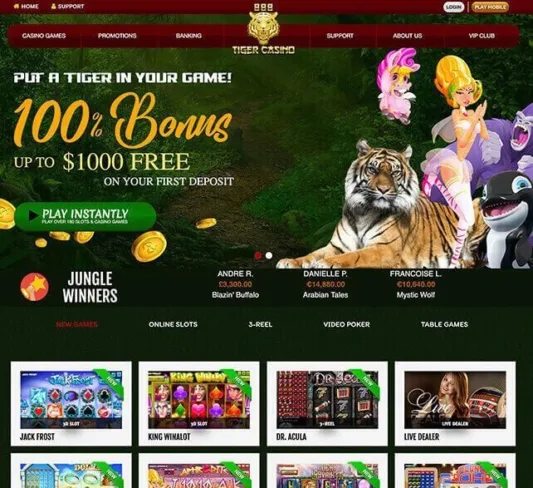 888 tiger homepage