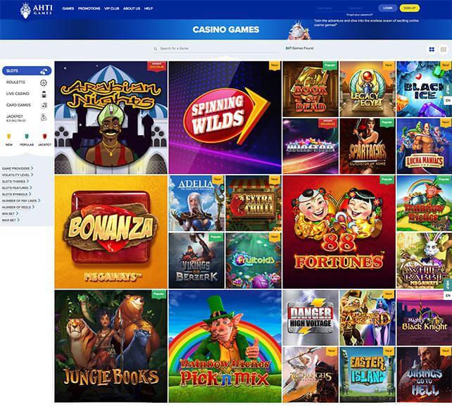 AHTI Games Casino Games