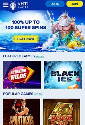 AHTI Games Mobile Screen