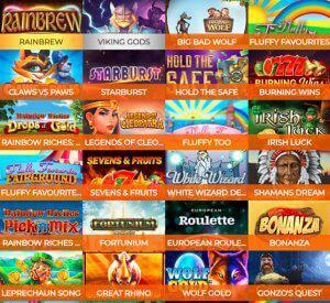 Aladdin Slots Casino Games Library Screenshot 