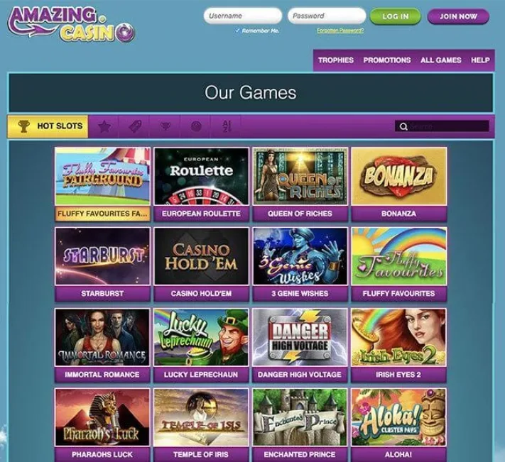Amazing Casino Games