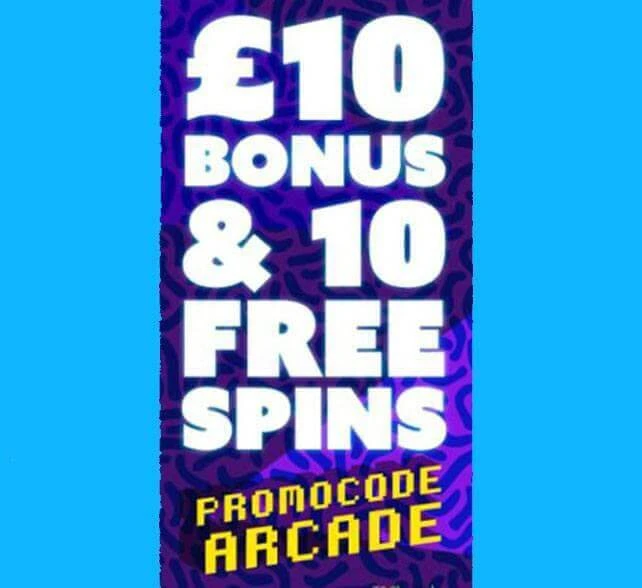 Arcade Spins Casino Bonus Example