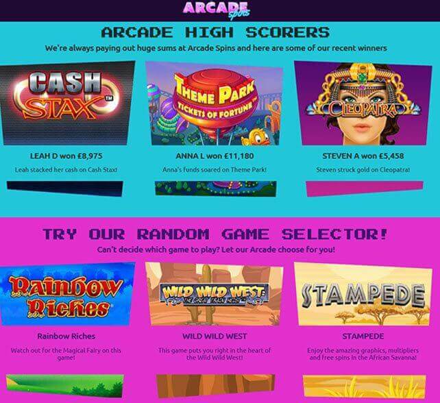 Arcade Spins