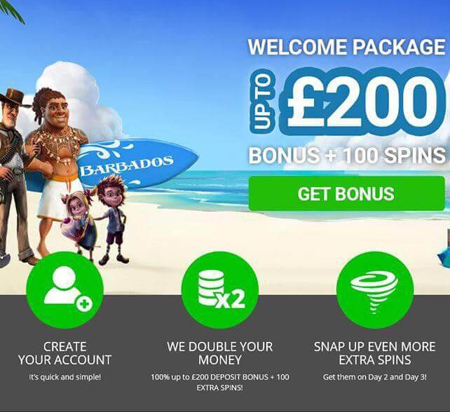 Barbados Casino Bonus Screenshot