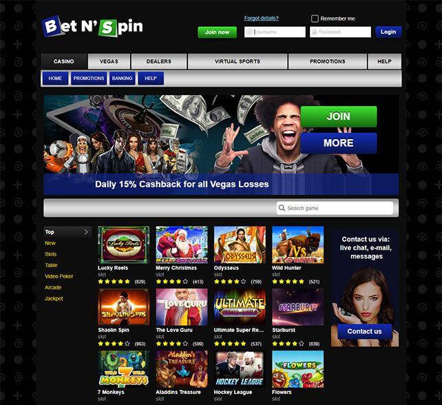 Bet N Spin  Games