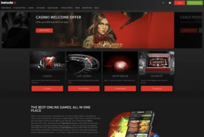 Betsafe casino homepage