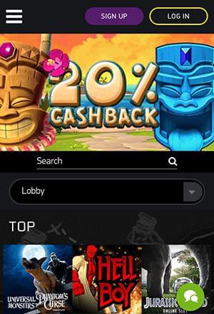 Bonanza Games Mobile Screen