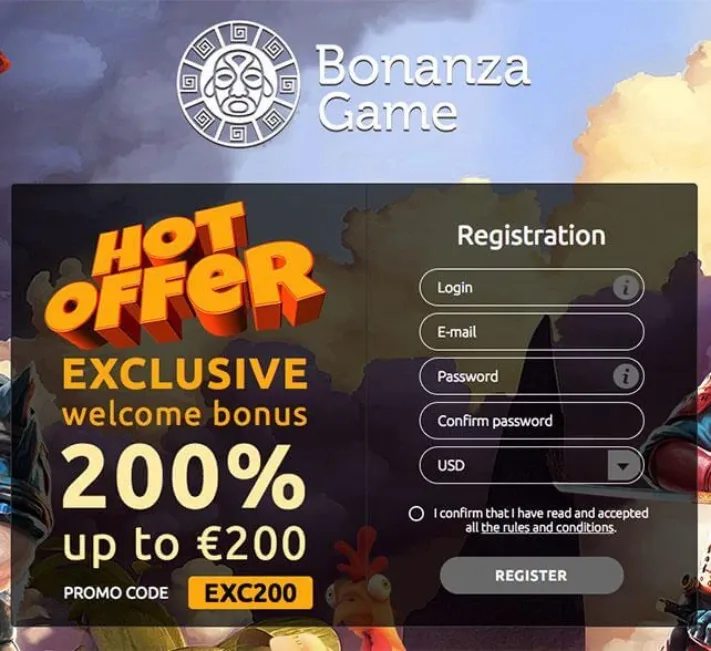 Bonanza Games Exclusive Bonus