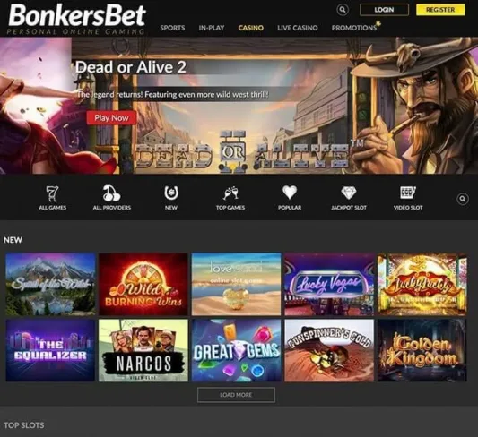 BonkersBet Homepage