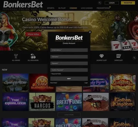 BonkersBet Registration