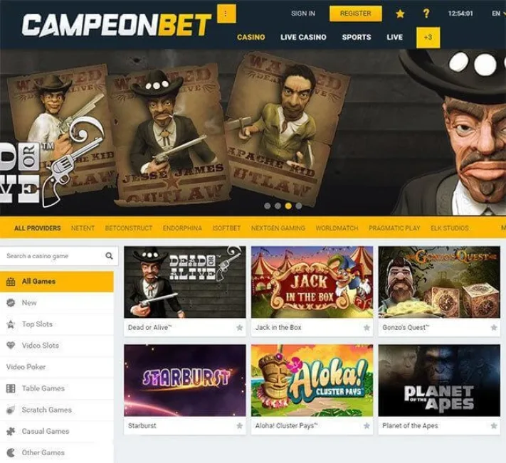 CampeonBet Homepage