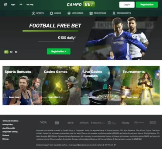 CampoBet Homepage
