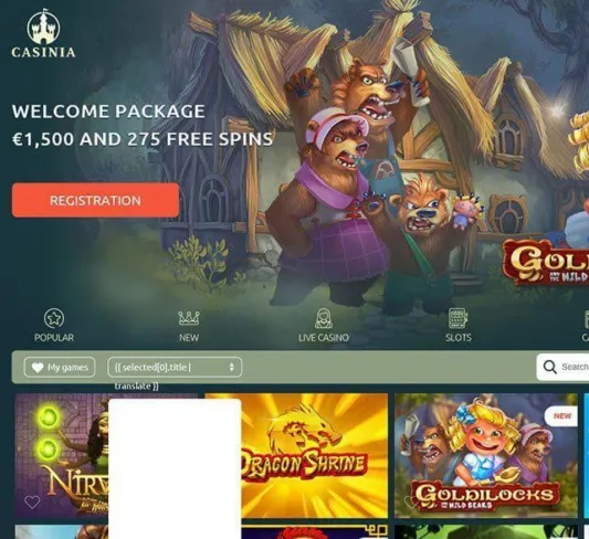 Casinia Casino: 100% to €300 + 150 Spins - www.newcasinos.com