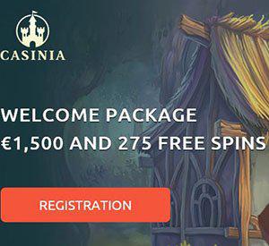 Casinia Casino Bonus Example