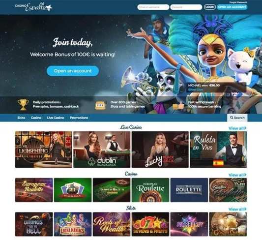 Casino Estrella Homepage