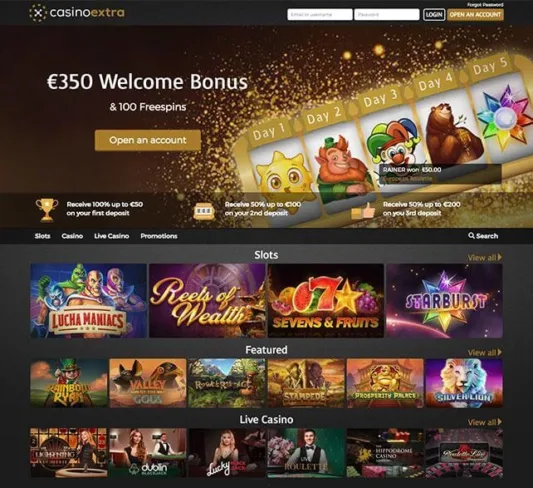 Casino Extra Homepage