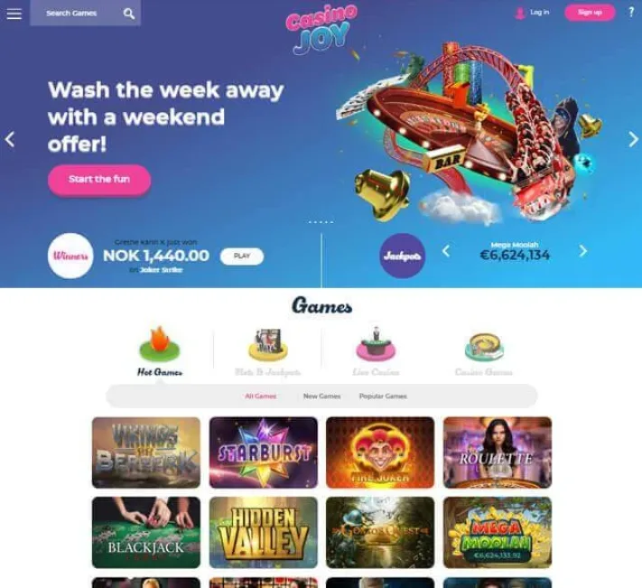casino joy homepage