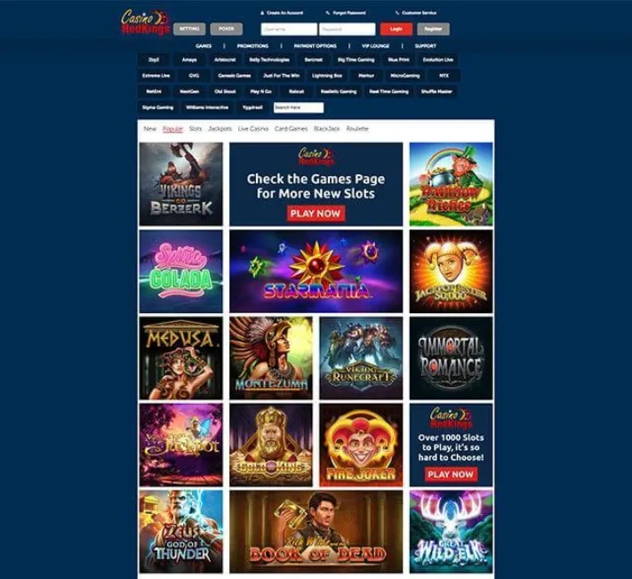 Casino Red Kings 100 up to £50 + 15 Extra Spins