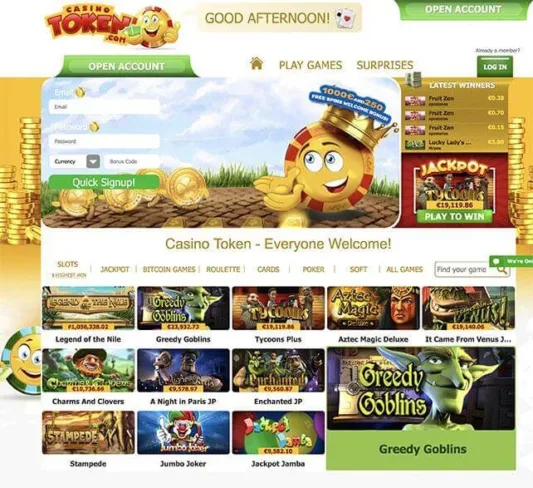 Casino Token Homepage