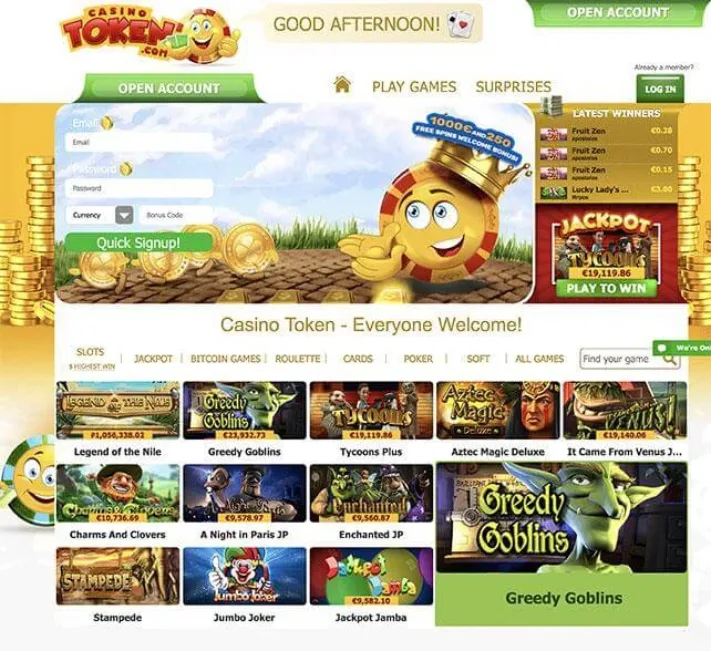Casino Token Homepage
