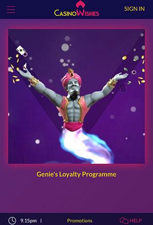 Casino Wishes Homepage