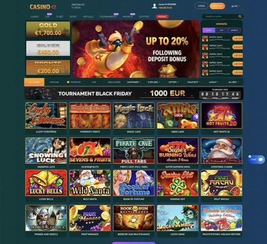 Casino Alpha homepage