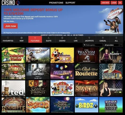 CasinoGB Homepage