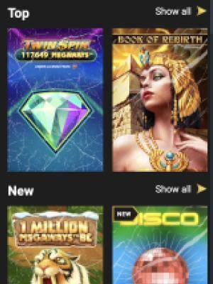 Casinoly games on mobile