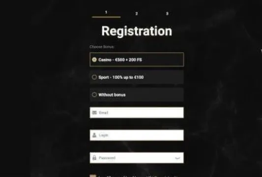 Casinoly registration